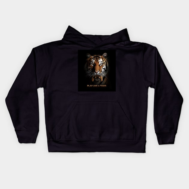 Game tiger Kids Hoodie by KIDEnia